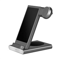 COTEetCI stojánek na bezdrátovou nabíječku 3v1 WS-20, šedá CS5700-GY