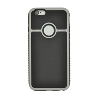 COVER CROME DOTS FOR IPHONE 6 - GREY- SILVER