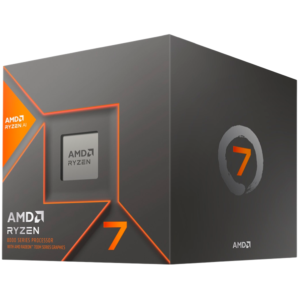 CPU AMD RYZEN 7 8700G, 8-core, až 5.1GHz, 24MB cache, 65W, AMD Radeon 780M Graphics, socket AM5, BOX 100-100001236SBX