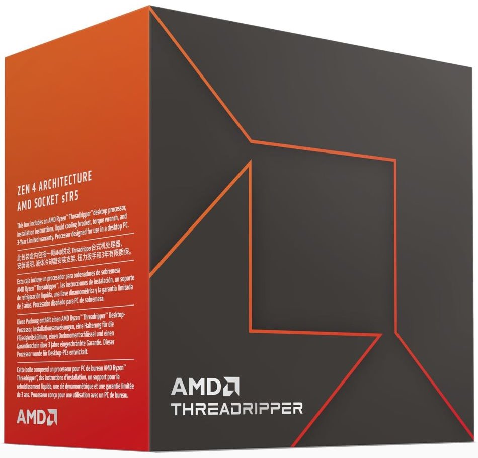 CPU AMD Ryzen Threadripper 7960X (24C/48T 5.3GHz,152MB cache,350W,SP6) Box 100-100001352WOF