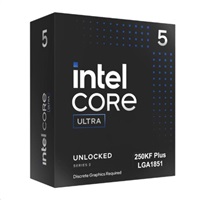 CPU INTEL Core Ultra 5 250KF Plus, až 5.3GHz, 30MB L2, LGA1851, Box (bez chladiče) BX80768250KF