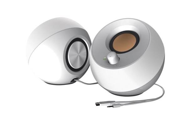 Creative PEBBLE, stolné 2.0 reproduktory s USB napájaním, biele 51MF1680AA001