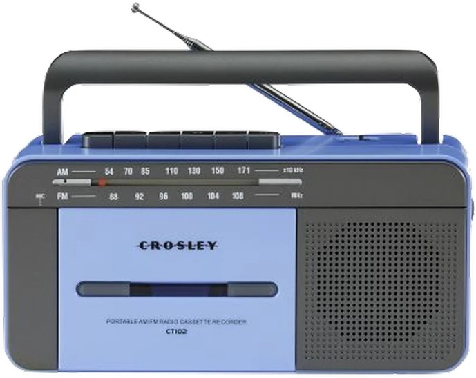 Crosley Cassette Player Blue/Grey Kazetovy prehravac 7102442481362