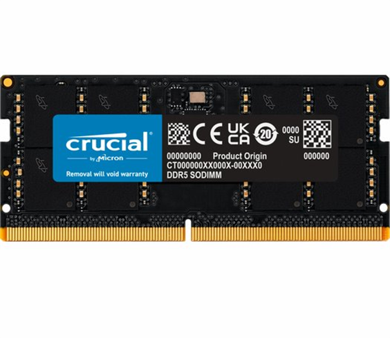 Crucial 12GB SODIMM DDR5 5600 CL46 CT12G56C46S5