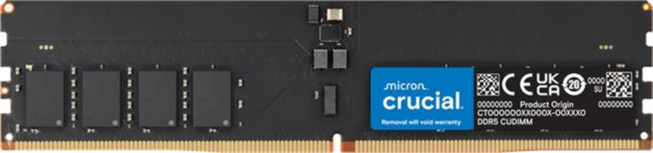 Crucial 32GB DDR5 6400 CL52 CUDIMM CT32G64C52CU5