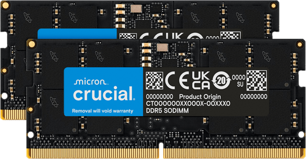 Crucial 96GB Kit (2x48GB) DDR5 5600 SODIMM CL46 CT2K48G56C46S5