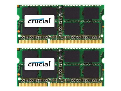 Crucial - DDR3 - 8 GB: 2 x 4 GB - SO-DIMM 204-pin - 1066 MHz / PC3-8500 - CL7 - 1.5 V - bez vyrovná CT2K4G3S1067M