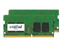 Crucial - DDR4 - 16 GB: 2 x 8 GB - SO-DIMM 260-pin - 2400 MHz / PC4-19200 - CL17 - 1.2 V - bez vyro CT2K8G4SFS824A