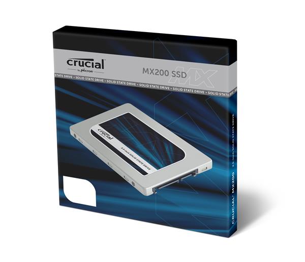 Crucial MX200 250GB SSD, 2.5” 7mm SATA 6Gb/s, Read/Write: 555 MBs/500MBs, IOPS: 100,000/87,000 CT250MX200SSD1..