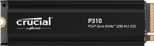 Crucial P310 1TB SSD PCIe NVMe M.2 2280, r7100MB/s, w6000MB/s, s chladičom CT1000P310SSD5