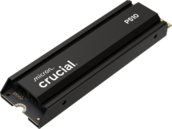 Crucial P510 1TB SSD PCIe 5.0 NVMe M.2 2280, r11000MB/s, w9500MB/s, s chladičom CT1000P510SSD5