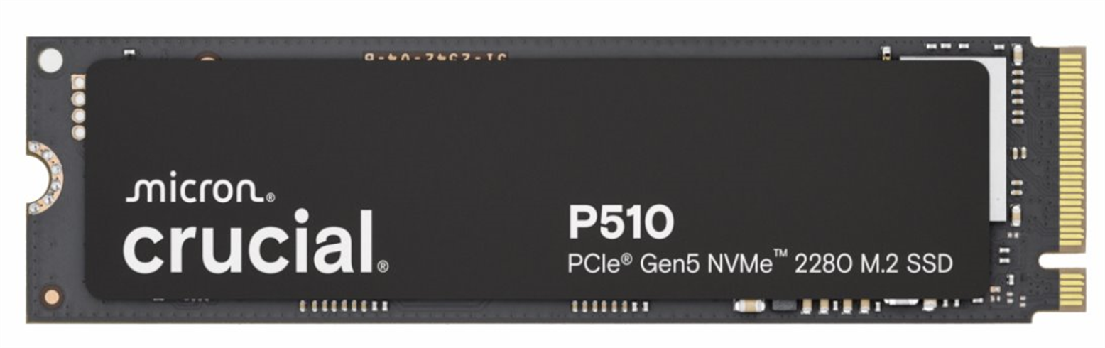 Crucial P510 2TB SSD PCIe 5.0 NVMe M.2 2280, r10000MB/s, w8700MB/s CT2000P510SSD8