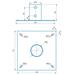 CSAT KP2 - kotviaci plech pre stožiar 40-67mm (250x250mm)