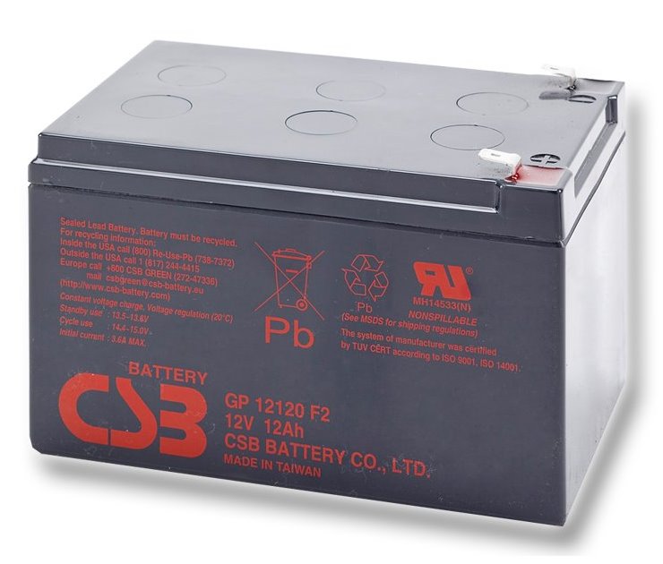 CSB batérie GP12120F2 12V/12Ah GP12120 F2