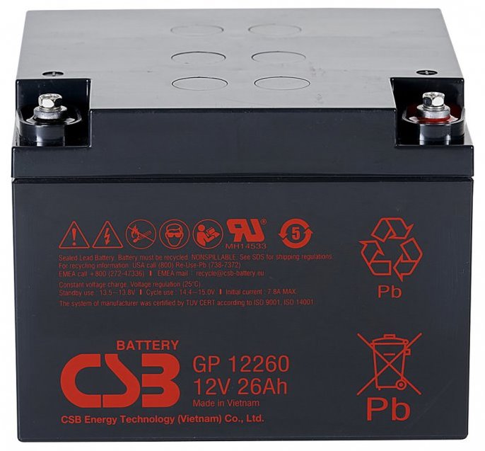 CSB batérie GP12260 12V/26Ah