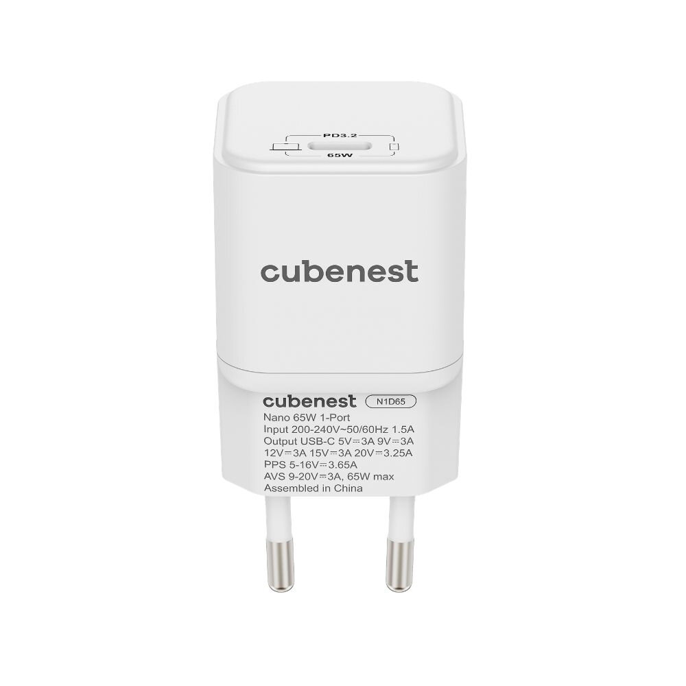 Cubenest PD Nano Adapter 65W N1D65 - biela
