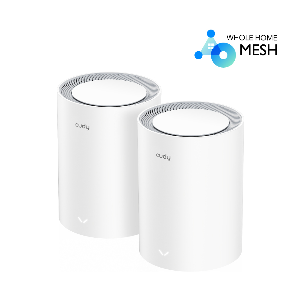 Cudy AX1800 Mesh Wi-Fi 6 Solution 2-Pack, Chipset MT7621A +MT7905DAN +MT7975DN M1800