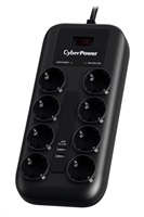 CyberPower Surge Buster™ 8 zásuvek, 2xUSB, 1.8m, German, New P0820SUF0-DE