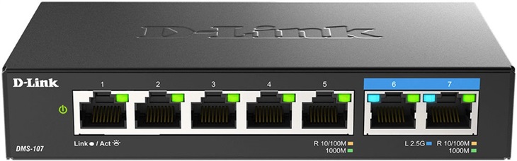 D-LINK 7-Port Gigabit Switch (DMS-107/E) 0790069470240