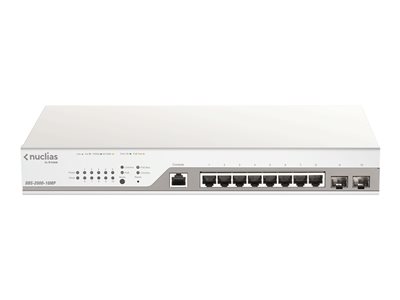 D-Link DBS-2000-10MP 10x Gb PoE+ Nuclias Smart Managed Switch 2x SFP Ports (With 1 Year License)