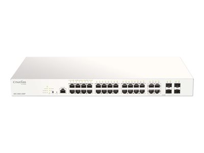 D-Link DBS-2000-28MP 28xGb PoE+ Nuclias Smart Managed Switch 4x1G Combo Ports,370W (With 1 Year Lic)