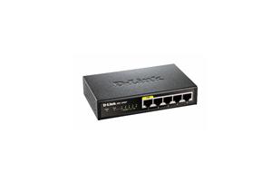 D-Link DES 1005P - Přepínač - neřízený - 4 x 10/100 + 1 x 10/100 (PoE) - desktop - PoE DES-1005P/E