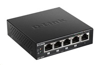 D-Link DGS 1005P - Přepínač - 5 x 10/100/1000 (4 PoE+) - desktop - PoE+ (60 W) DGS-1005P/E