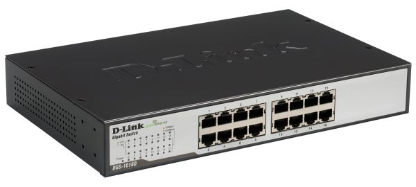 D-Link DGS-1016D/E switch 16 port 10/100/1000 Mbps do 19"racku