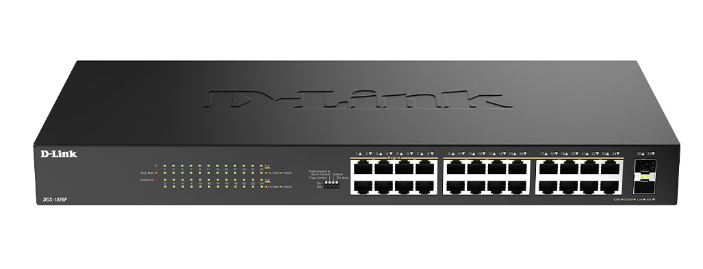 D-Link DGS-1026P/E 26-Port Gigabit Unmanaged PoE Switch