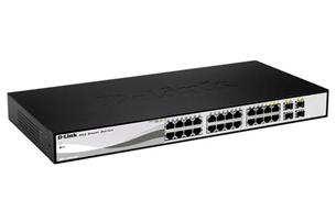 D-Link DGS-1210-28 24-port 1Gb Smart Switch, 4x SFP DGS-1210-28/E