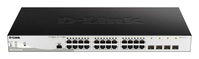 D-Link DGS-1210-28P/ME/E 28-Port Gigabit PoE+ Smart Switch including 4 SFP Ports, Metro Ethernet