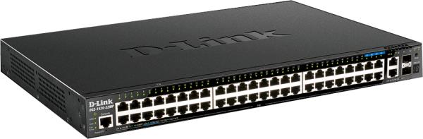 D-Link DGS-1520-52MP 44 ports GE PoE + 4 ports 2.5 GE PoE + 2 10 GE ports + 2 SFP+ Smart Mang. Sw. DGS-1520-52MP/E