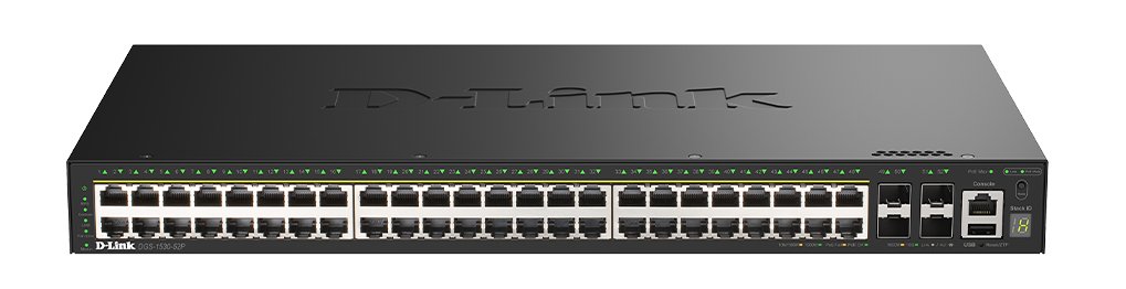 D-Link DGS-1530-52P/E, 48-Port Gigabit Stackable Smart Managed PoE Switch