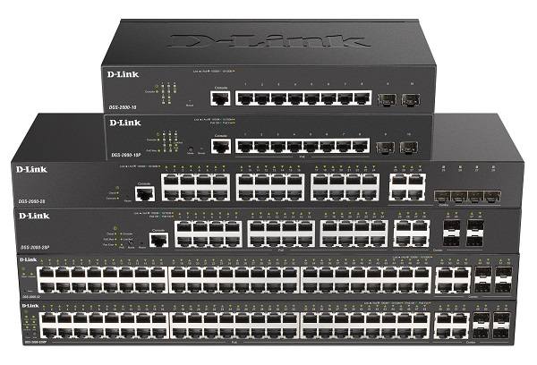 D-Link DGS-2000-10P "24-port Gigabit Managed Switch plus 4 Combo 1000BaseT/SFP- 24 x 10/100/1000BASE-T ports- 4 x 100