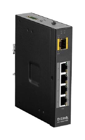 D-Link DIS 100G-5SW - Přepínač - neřízený - 4 x 10/100/1000 + 1 x 100/1000 SFP - lze montovat na ko DIS-100G-5SW