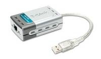 D-Link DUB-E100 Redukcia z USB 2.0/RJ 45 - 10/100Mbps