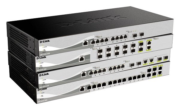 D-Link Web Smart DXS-1210-12SC - Přepínač - řízený - 10 x 10 gigabitů SFP+ + 2 x combo 10 Gigabit S