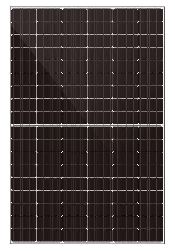 DAH SOLAR Solární panel DHM-54X10(BW)-410W, half-cut, 31,7V, účinnost 21%