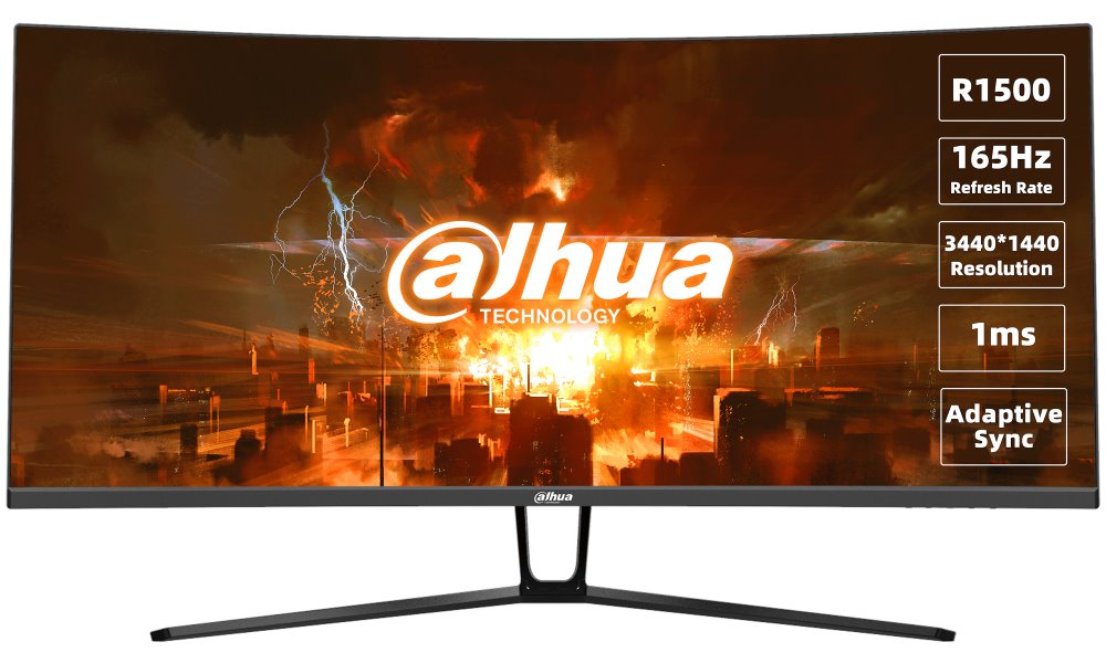 Dahua monitor LM34-E330C, 34" 3440×1440, 165Hz E-LED, 350 cd/m,3000:1, 1ms