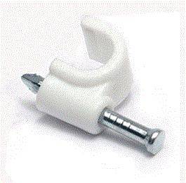 DATACOM Kabelová příchytka (10mm) bílá 100ks