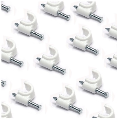 DATACOM Kabelová příchytka (4mm) bílá 100ks