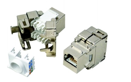 DATACOM Keystone RJ45 STP CAT5E samořezný SILVER 4042