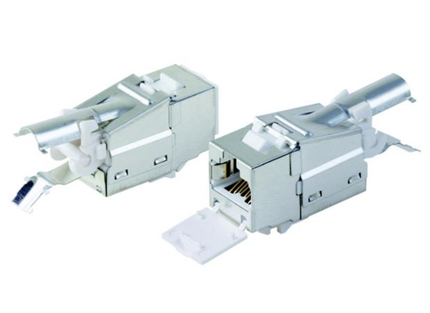 DATACOM Keystone RJ45 STP CAT6A (10Gbit ) SILVER 4048