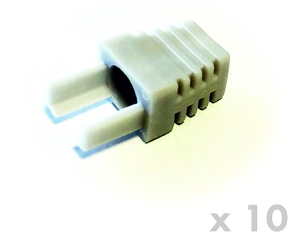 DATACOM Manžetka pro plug RJ45 šedá (10ks)