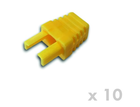 DATACOM Manžetka pro plug RJ45 žlutá (10ks)