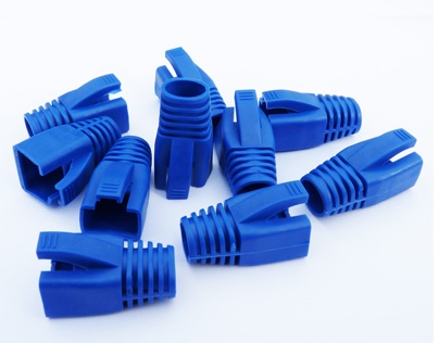 DATACOM Návlek pro plug RJ45 (CAT6A,CAT7) modrý (10ks)