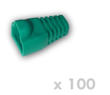 DATACOM Návlek pro plug RJ45 s bublinou zelený (100ks) 4365