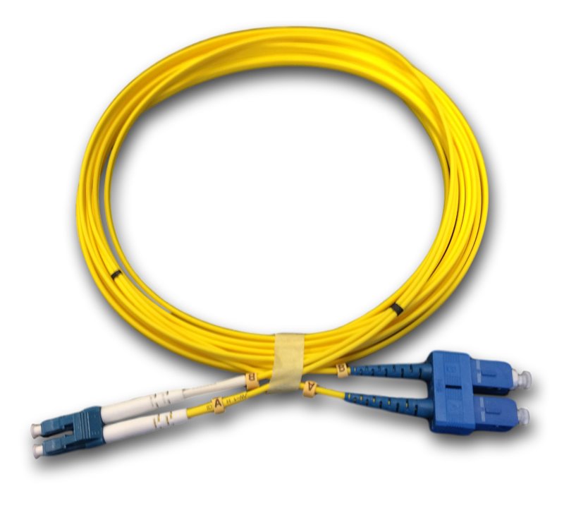 DATACOM optický patchcord LC-SC 09/125 SM 3m duplex 5452