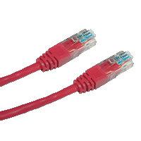 DATACOM patch cord UTP cat5e 3M červený