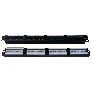 DATACOM Patch panel 24p. CAT6 1U,4x6 LSA, UTP, 19" 3091